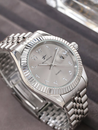 Men's Stainless Steel Watch - Luxury Quartz