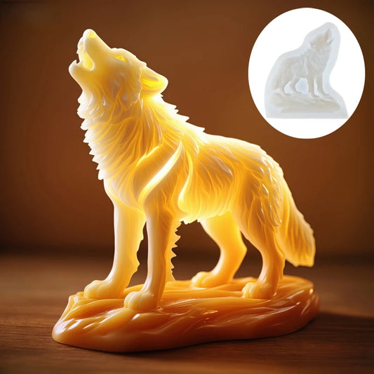Wolf Howling Silicone Mold - Food Grade -40°C to +240°C