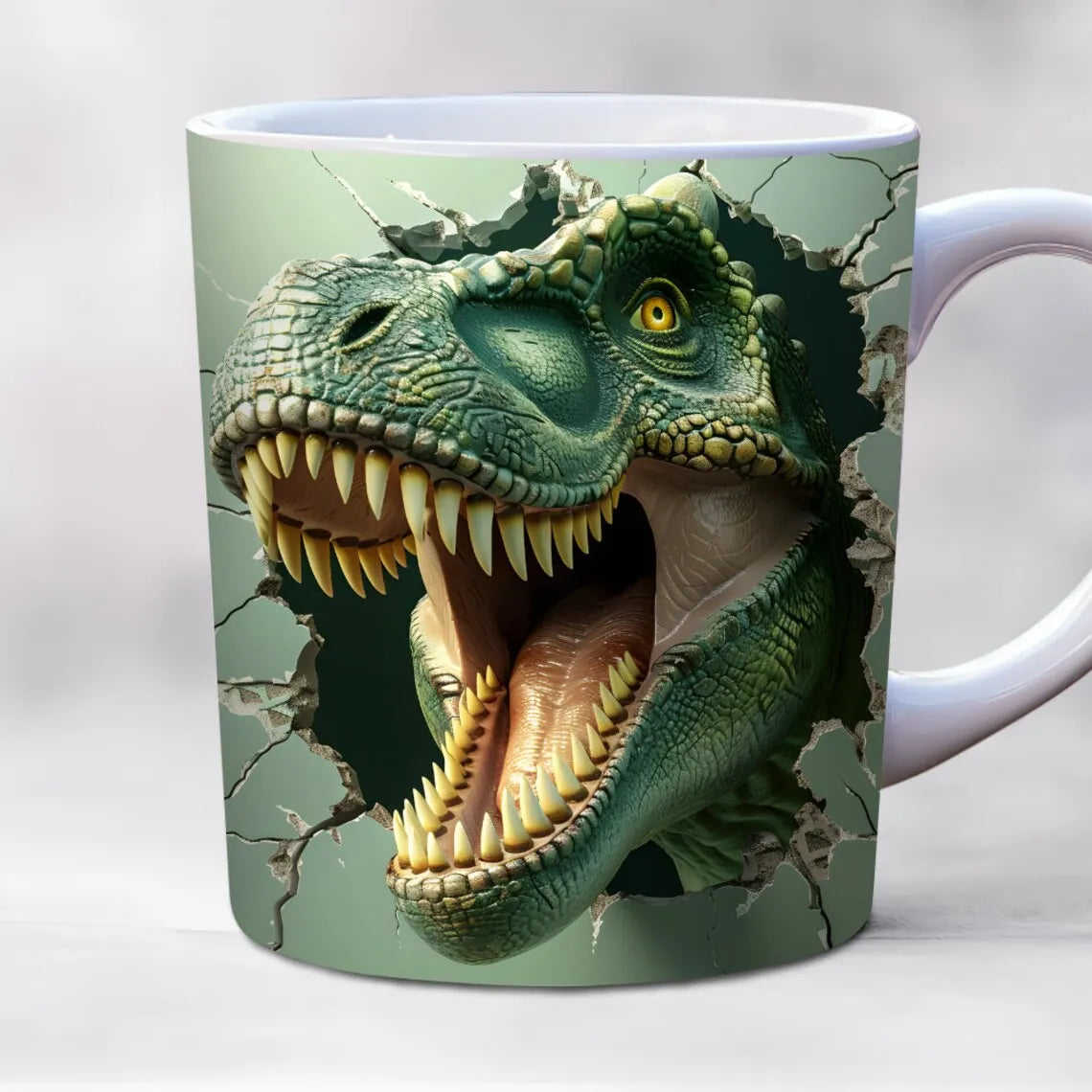 Wolf & Dog Beer Picture Ceramic Coffee Mug - 350ml Gift Cup