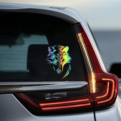 Wolf Head Car Sticker - PVC Vinyl 20x15cm & 30x23cm Decal