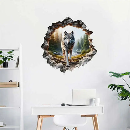 Wolf Wall Sticker - PVC Self-Adhesive Waterproof Decal