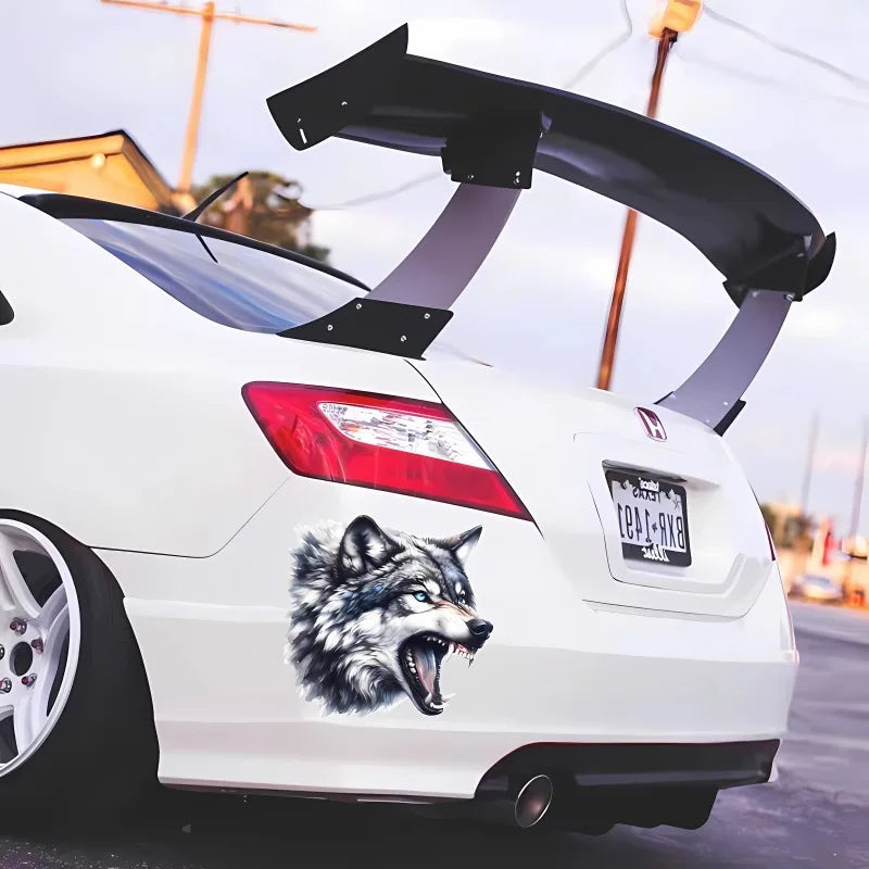 Wolf Head Car Sticker - Waterproof Vinyl Sunscreen Decal