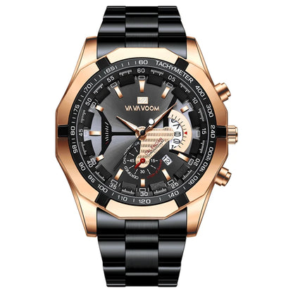 VA VA VOOM VA-238 Men’s Sport Quartz Watch with Stainless Steel Band