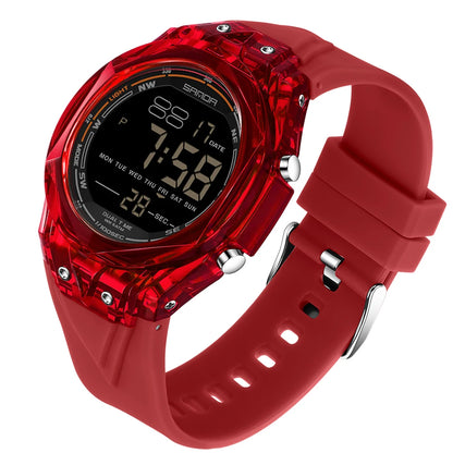SANDA 6289 Women’s Digital Sports Watch with LED Backlight and Alarm