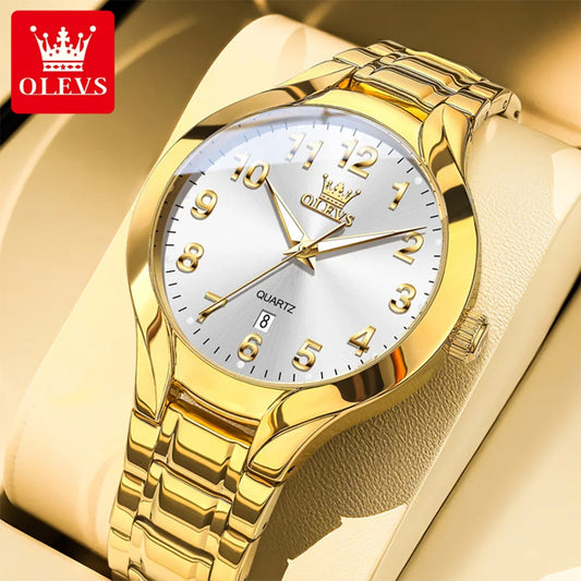 OLEVS 3650 Men’s Quartz Watch with Luminous Hands and Week Display
