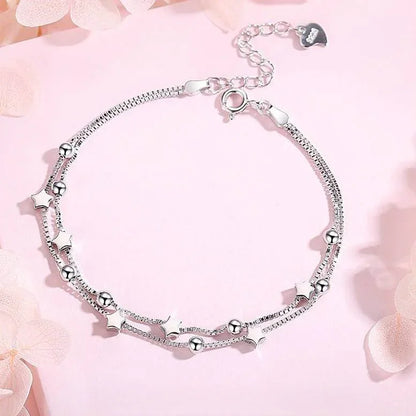 925 Sterling Silver Lucky Beads Bracelet
