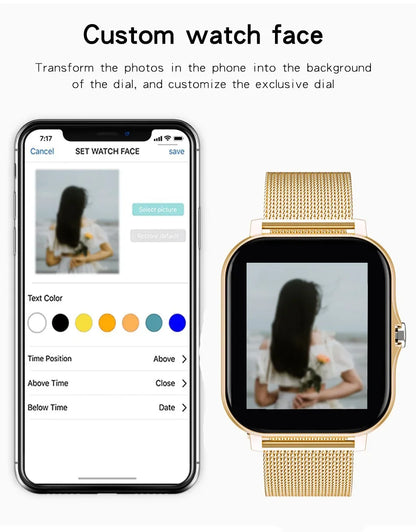 Smart Watch for Android - 1.44" Color Screen Bluetooth Call