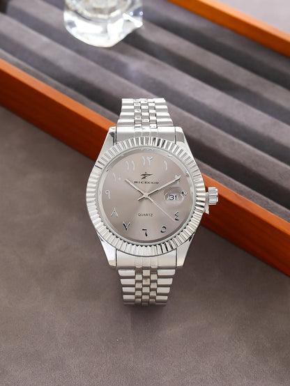 Men's Stainless Steel Watch - Luxury Quartz