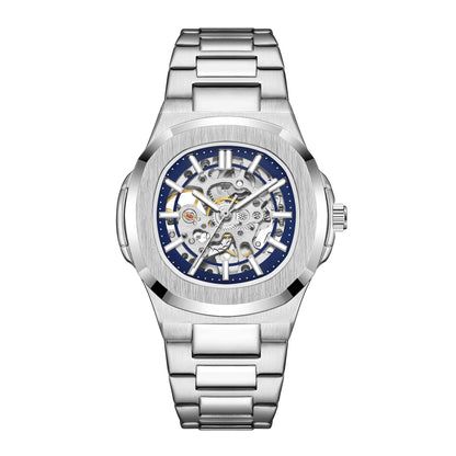 Gorben Automatic Skeleton Watch with Stainless Steel Band and Sapphire Crystal