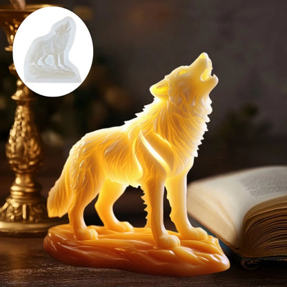Wolf Howling Silicone Mold - Food Grade -40°C to +240°C