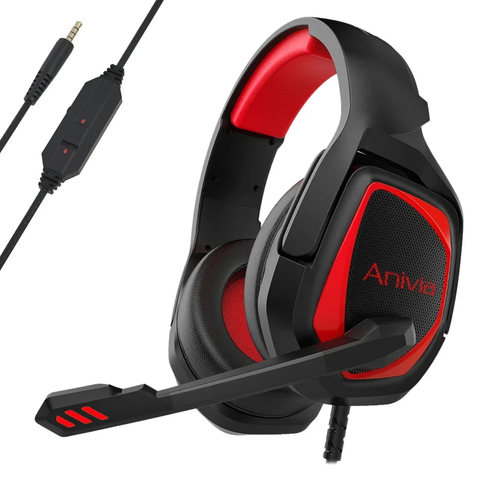 ANIVIA MH602 Gaming Headset - 50mm Drivers, Noise Cancelling Mic, Multi-Platform