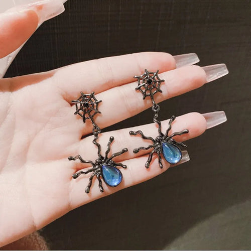 Spider Web Pendant Earrings