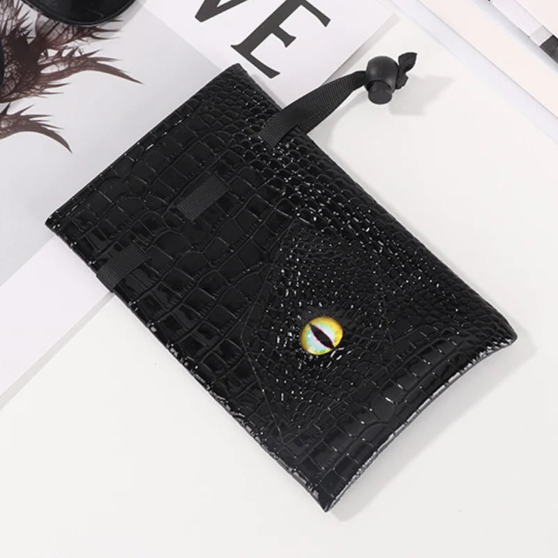 Large Velvet Dice Storage Bag with 8 Pockets for D&D and RPG Games