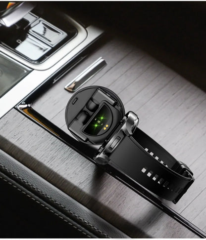 2-in-1 Smartwatch with TWS Earbuds - 1.39" IPS, Heart Rate, IP67, Bluetooth 5.0, 300mAh