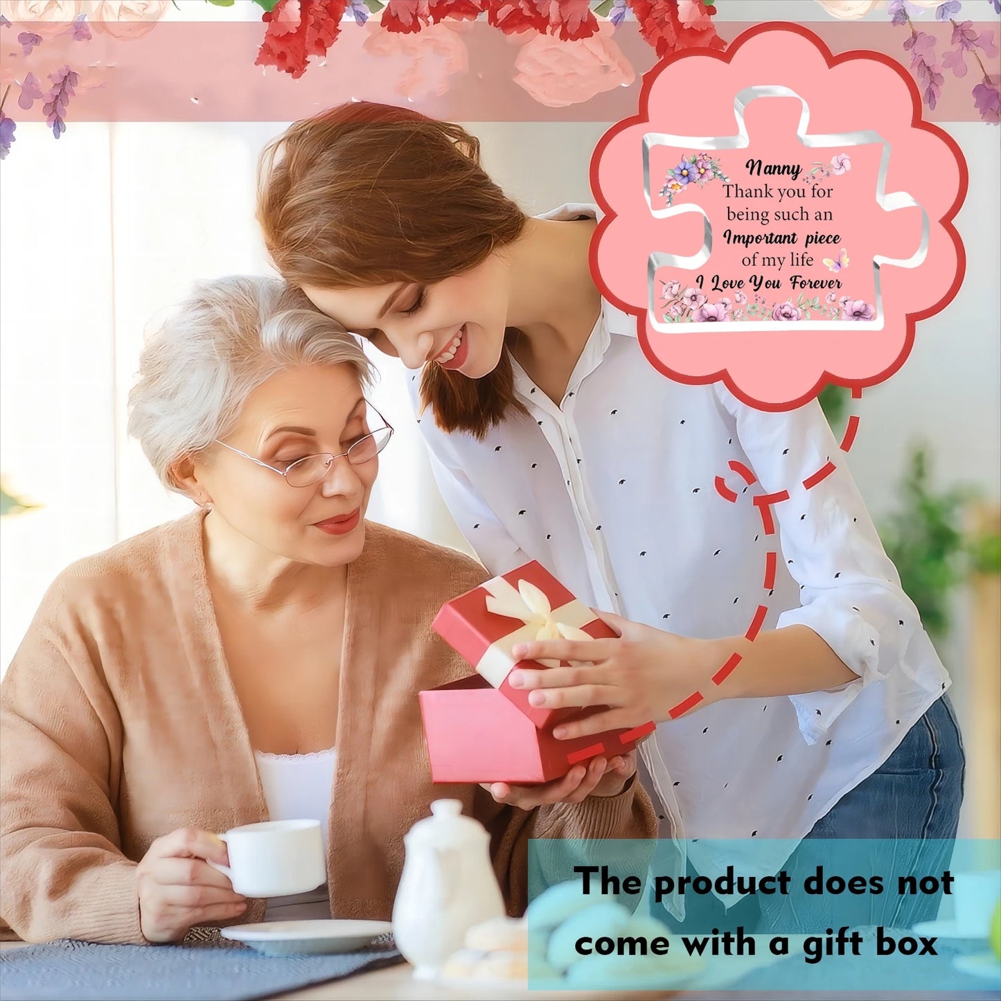 Nana Puzzle Plaque – Acrylic Sign, Nanny/Nan Gift for Mother's Day & Birthday