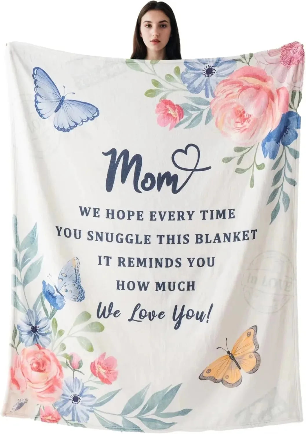 Printed Flannel Throw Blanket – 100% Polyester, Anti-Pill, Multi-Color