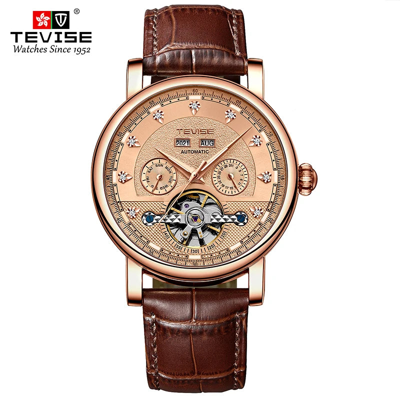 TEVISE Men’s Automatic Mechanical Watch, Model T867C