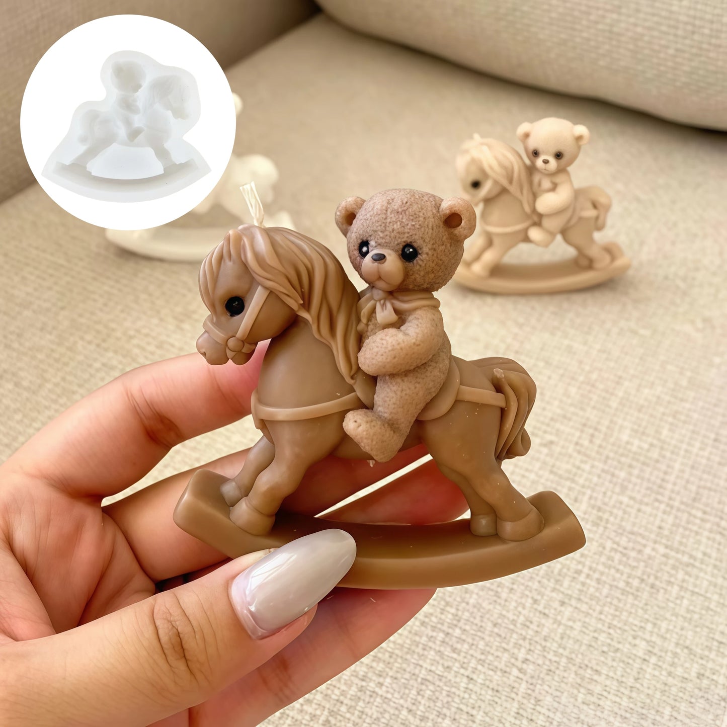 Wolf Howling Silicone Mold - Food Grade -40°C to +240°C