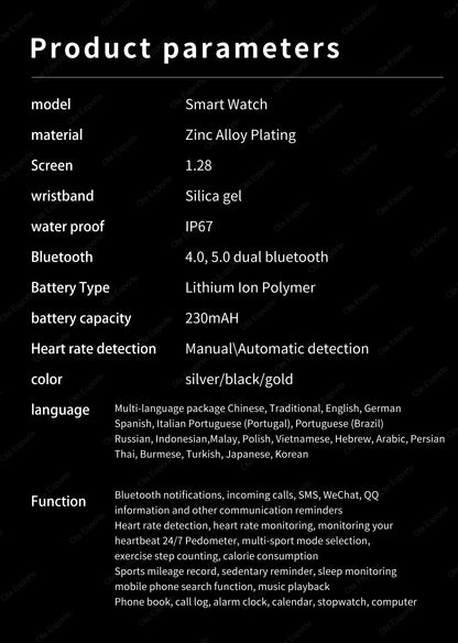 Women's Smart Watch 6 - Health Monitor Bluetooth Call Waterproof