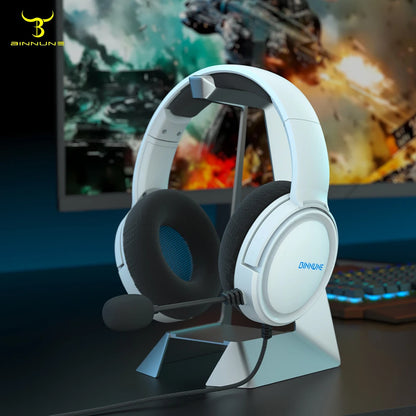 BINNUNE Gaming Headset - 50mm Drivers, Noise Cancelling Mic, Multi-Platform