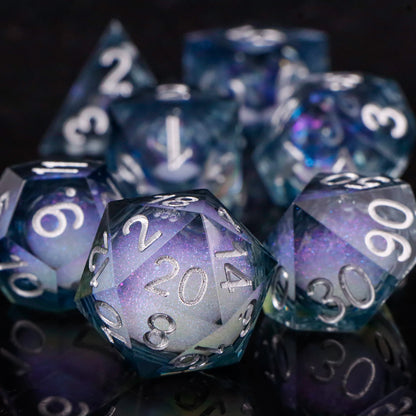 Liquid Core Butterfly DnD Dice Set – 7 Pcs