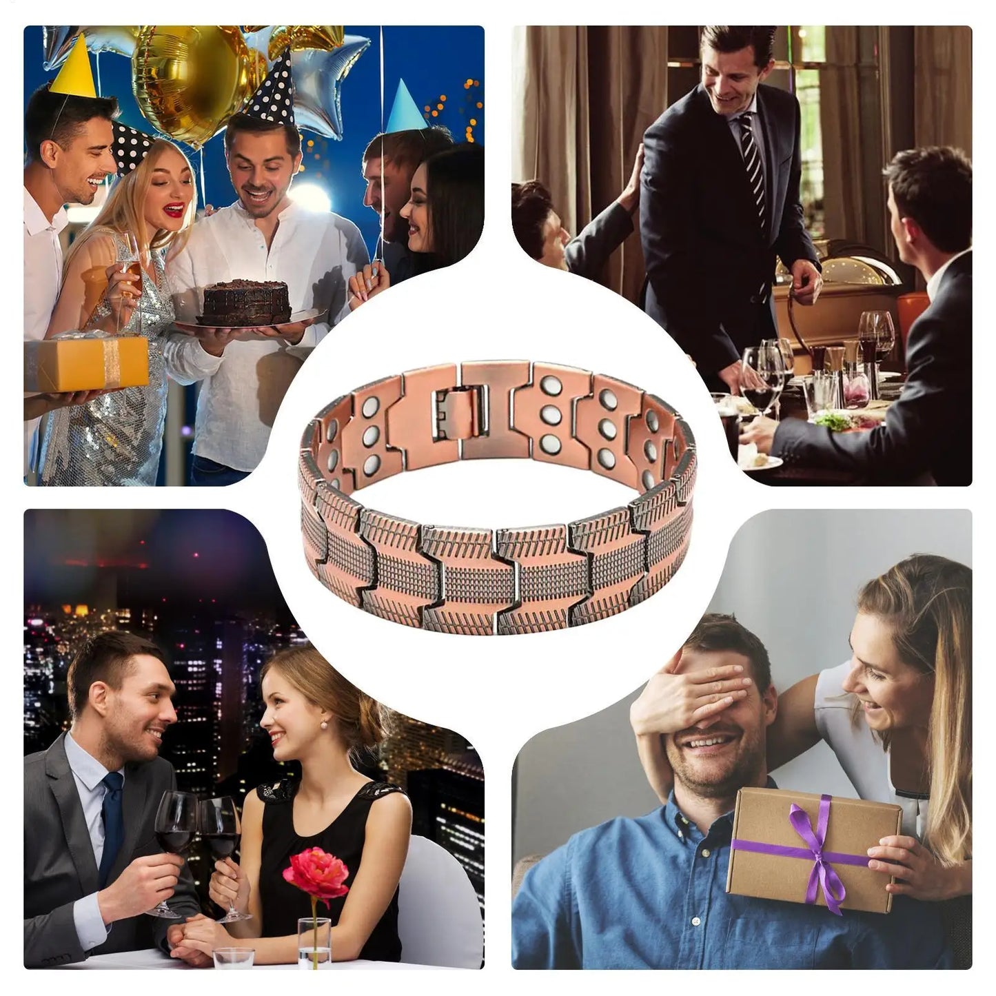 Copper Magnetic Bracelet - Men's Energy Health Wristband