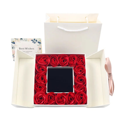 Heart and Sword Necklace - Rose Gift Box Set for Her