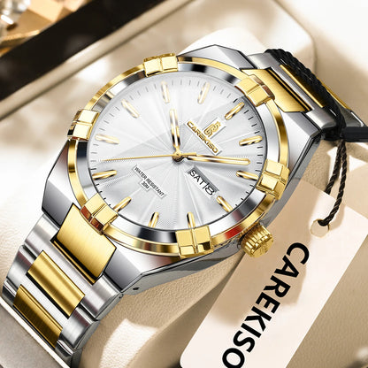 CAREKISO Military Watch - Waterproof Luminous Quartz with Date & Week