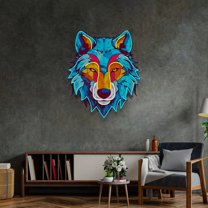 Wolf LED Neon Sign - USB Powered 5V Dimmable Wall Art Decor