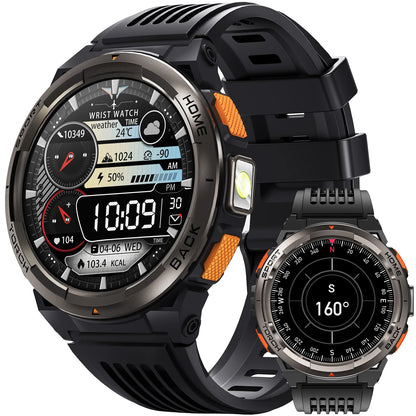 EIGIIS KE5 Smart Watch – 1.45" TFT, 3ATM, 530mAh, Compass & Altimeter