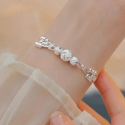 925 Sterling Silver Lucky Beads Bracelet