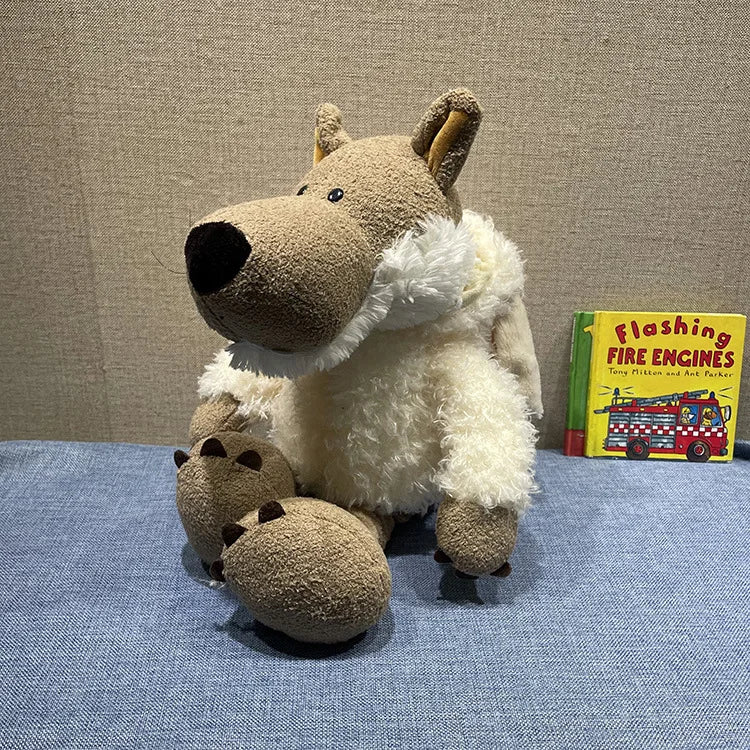 Wolf Plush Doll - Cute Woody Backpack Sleeping Toy
