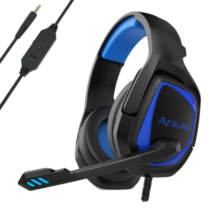 ANIVIA MH602 Gaming Headset - 50mm Drivers, Noise Cancelling Mic, Multi-Platform