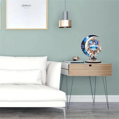 Wolf Diamond Painting Desktop Decoration – DIY Art Kit