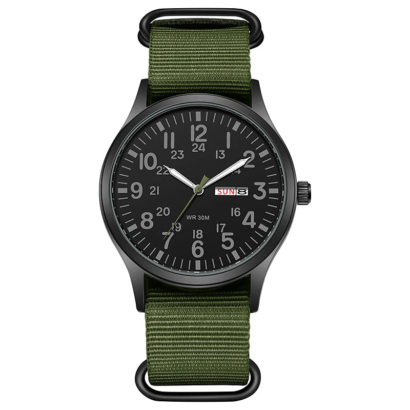 TPW K7101 Field Watch with Nylon Strap and Luminous Hands