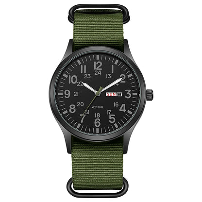 TPW K7101 Field Watch with Nylon Strap and Luminous Hands