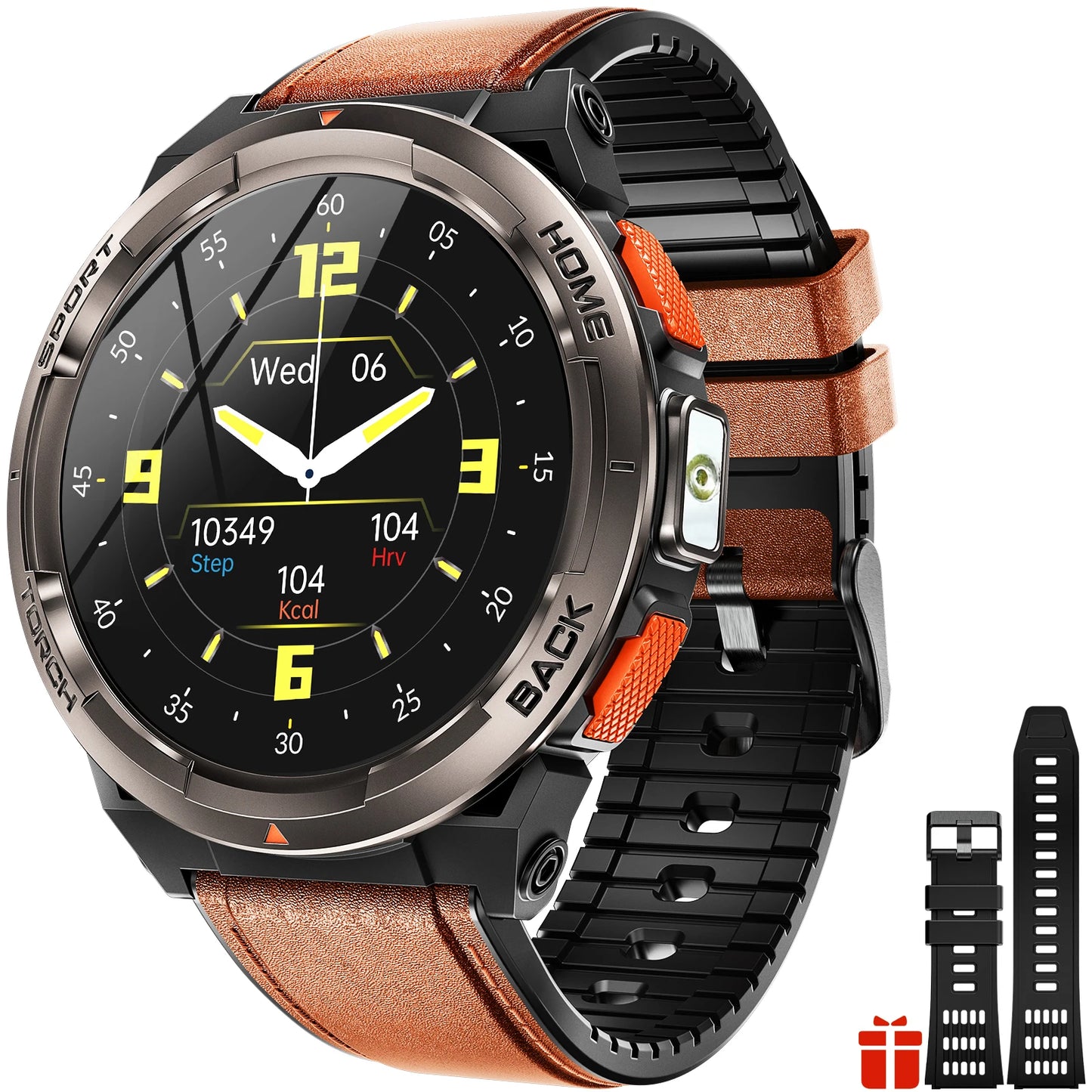 EIGIIS KE5 Smart Watch – 1.45" TFT, 3ATM, 530mAh, Compass & Altimeter