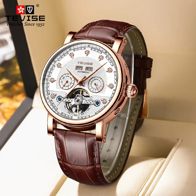TEVISE Men’s Automatic Mechanical Watch, Model T867C