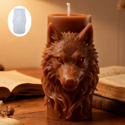 Wolf Head Silicone Mold - 11.3cm Candle Resin Soap Craft