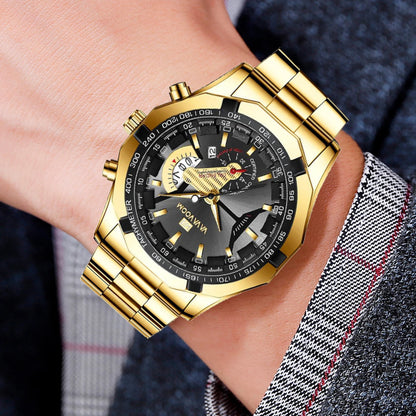 VA VA VOOM VA-238 Men’s Sport Quartz Watch with Stainless Steel Band