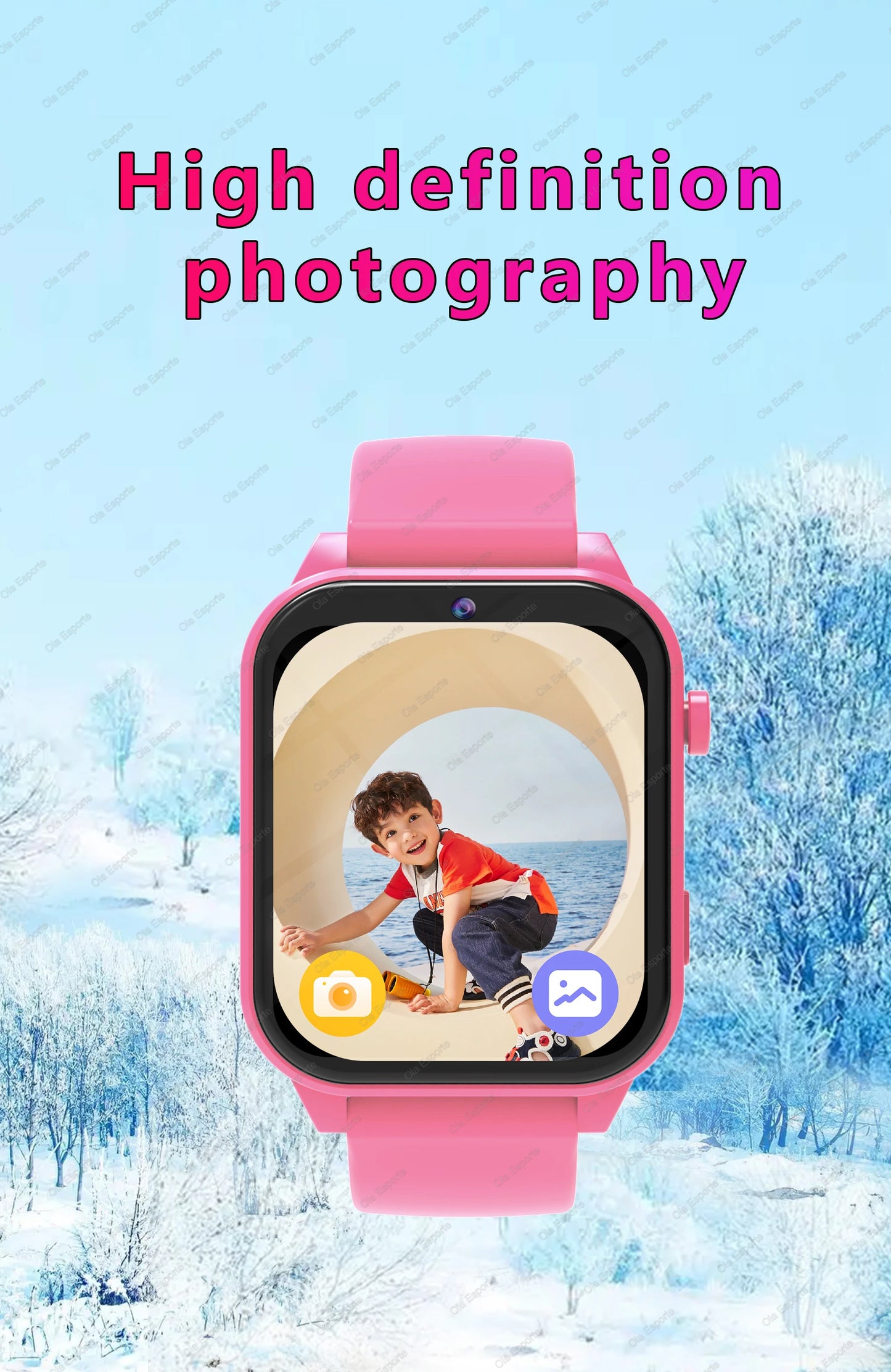 Kids Smart Watch - 1.83" Display 18 Games Sleep Monitor Camera