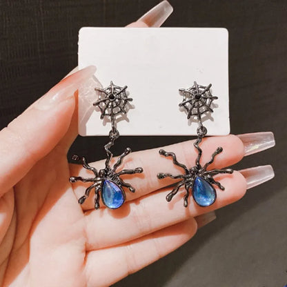 Spider Web Pendant Earrings