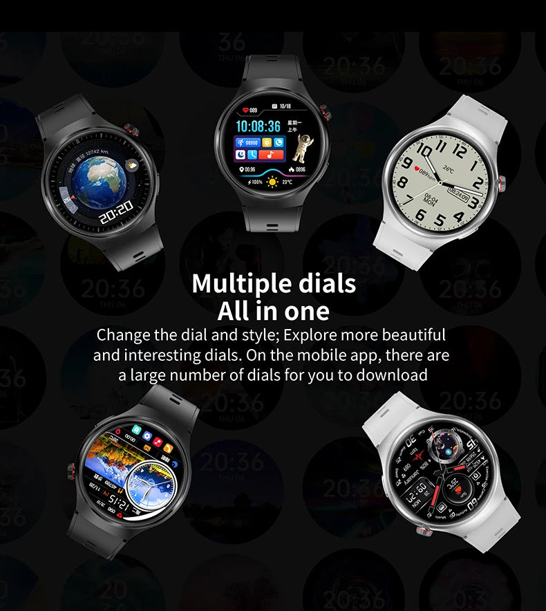 Smart Watch 6 Pro - 1.46" AMOLED NFC Heart Rate IP68 Bluetooth Call