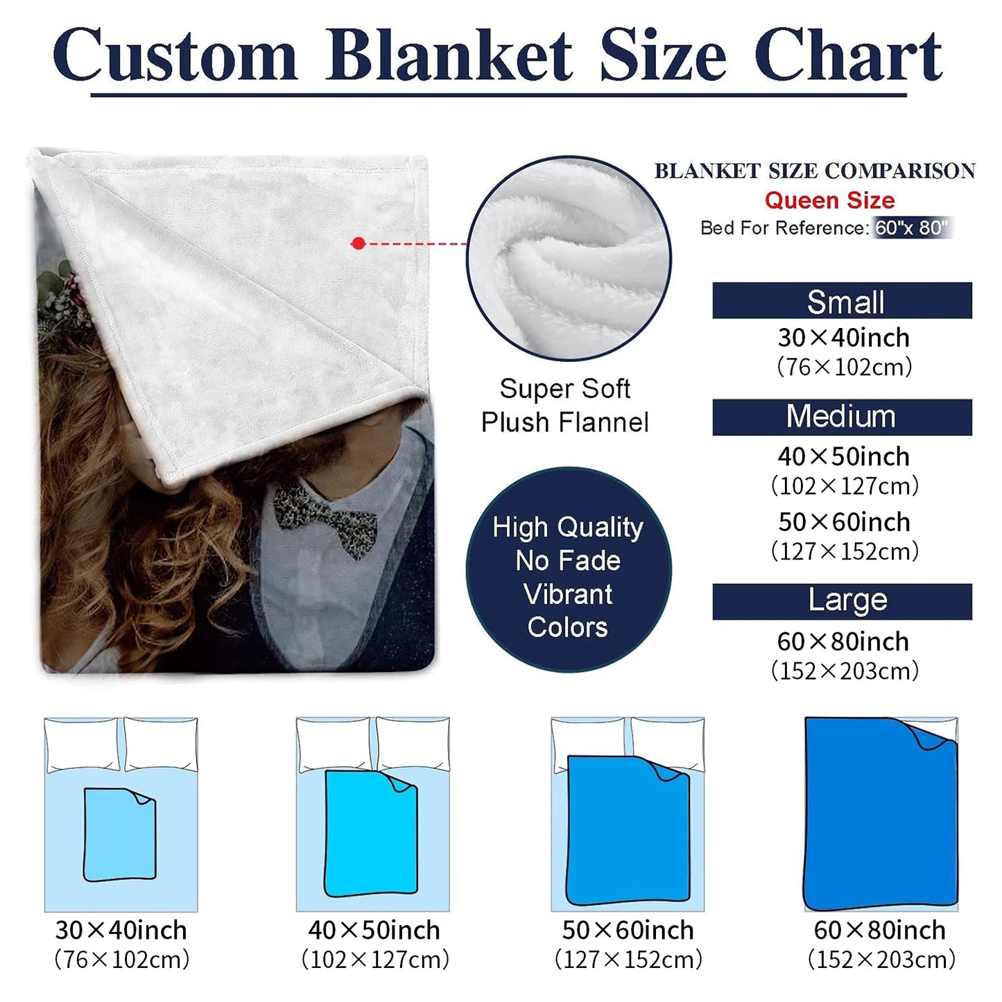 Custom Name Arctic Wolf Fleece Blanket - Polyester Coral Fleece