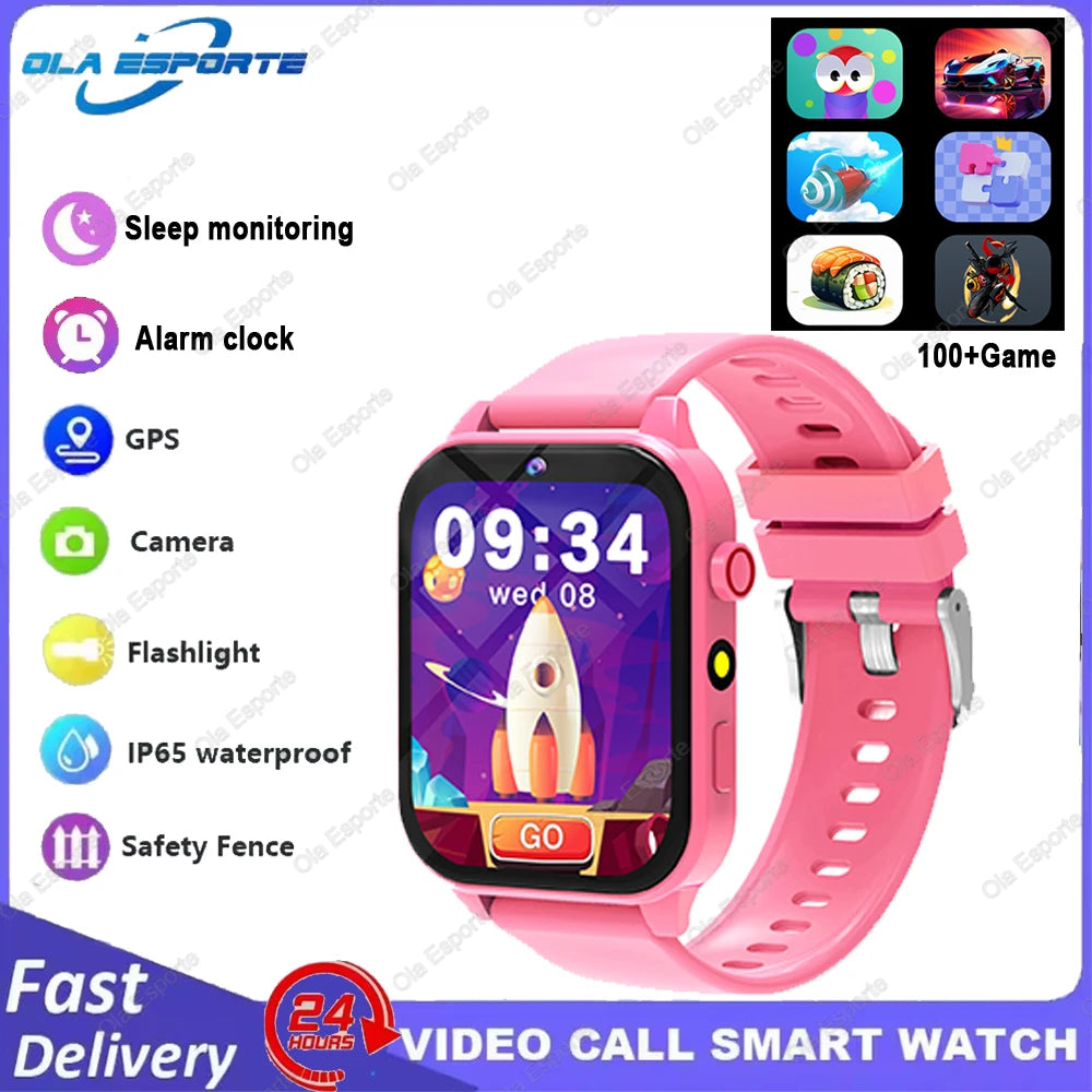 Kids Smart Watch - 1.83" Display 18 Games Sleep Monitor Camera