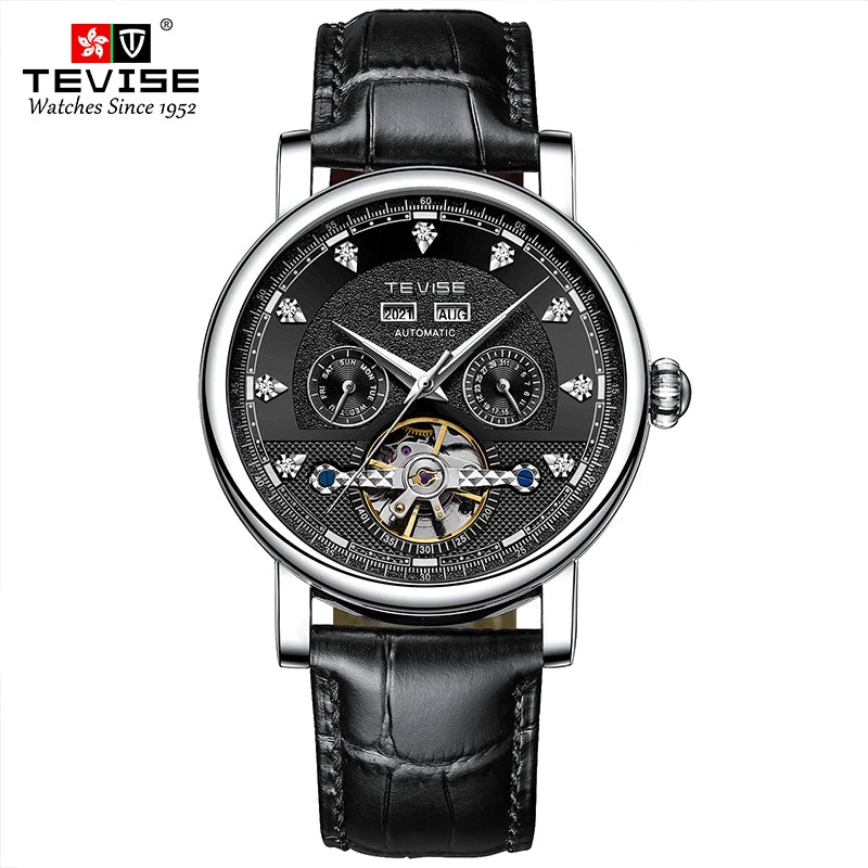 TEVISE Men’s Automatic Mechanical Watch, Model T867C