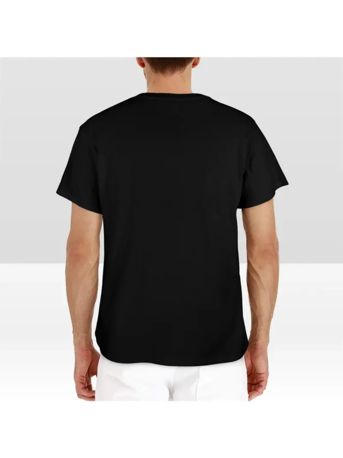 Wolf Night Print Men's Graphic T-Shirt - Cotton, Breathable, Casual, S-XXXL