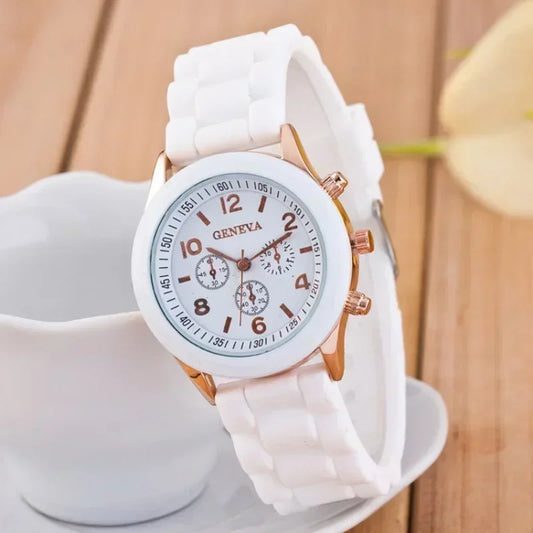 Women's Silicone Watch - Fashion Quartz Wristwatch