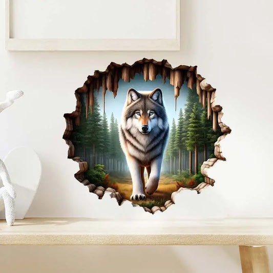 Wolf Wall Sticker - PVC Self-Adhesive Waterproof Decal