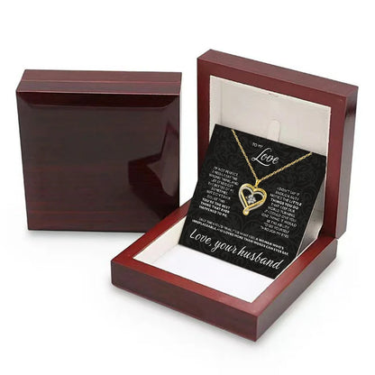 Eternal Heart Necklace - Double Layer Gift Set with Box